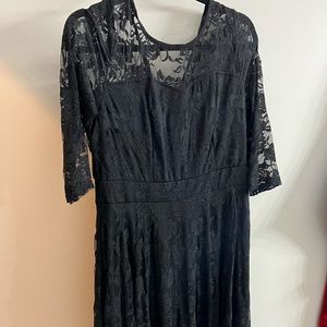 New with tags black lace dress